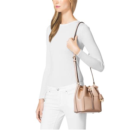 michael kors greenwich medium saffiano leather bucket bag|Michael Kors saffiano leather crossbody.